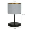 Lampka nocna Hellid średnica 18 cm szara