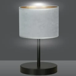 Lampka nocna Hellid średnica 18 cm szara