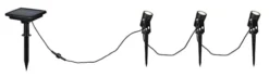 Lampy ogrodowe Obidos LED solarne czarne