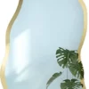 Lustro ścienne Auro 195x90 cm w ramie złoty połysk