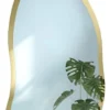 Lustro ścienne Baryt 154x60 cm w ramie złoty połysk