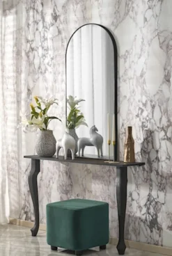 Lustro ścienne Curio 120x60 cm czarne
