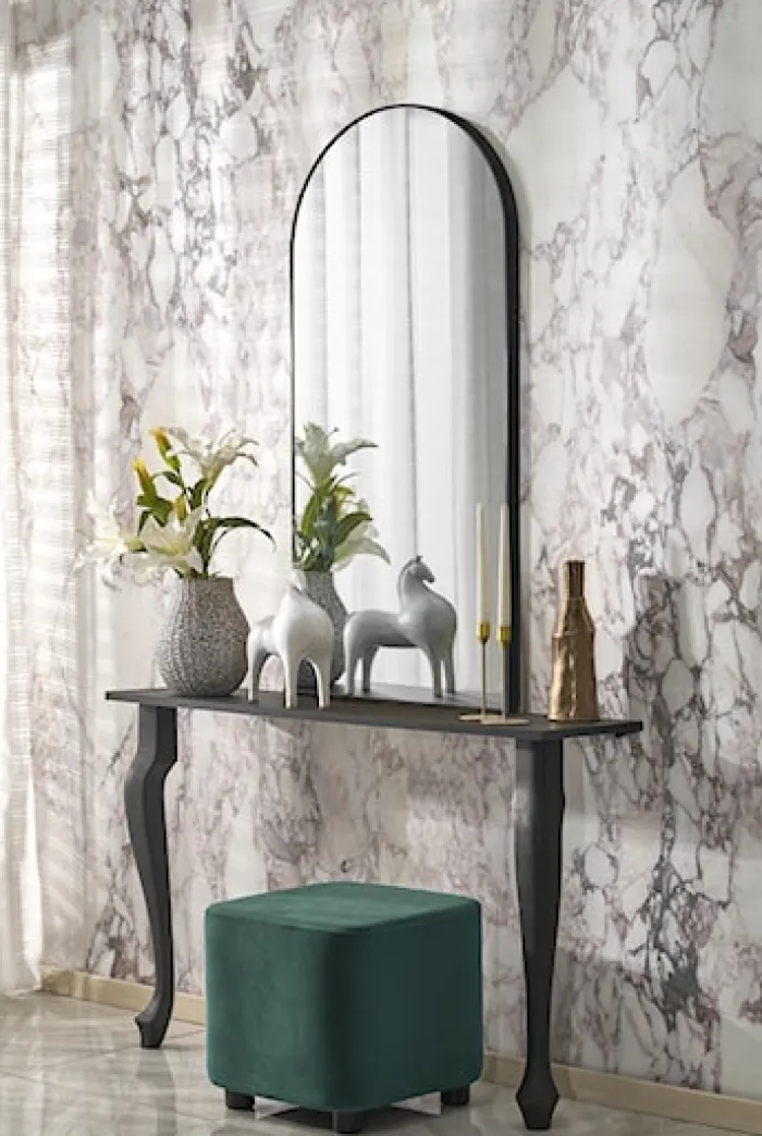 Lustro ścienne Curio 120x60 cm czarne
