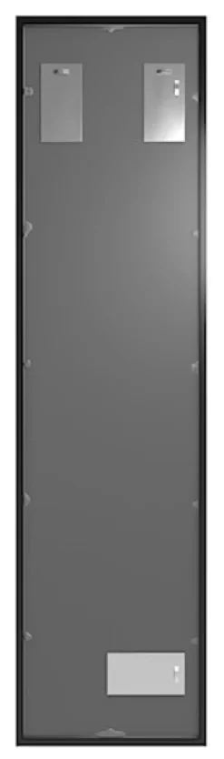 Lustro ścienne Dalone 142x37 cm czarne