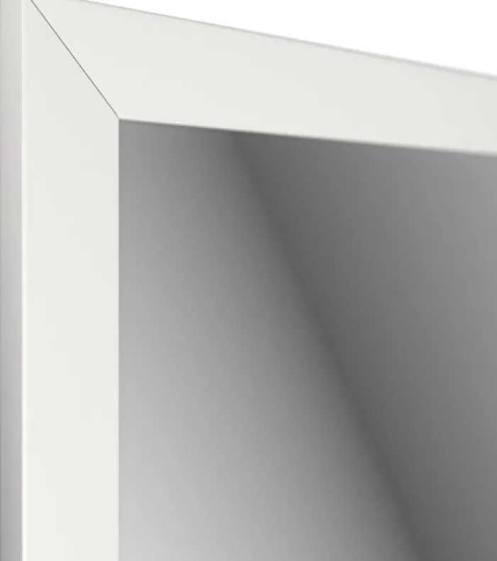 Lustro ścienne Gahtion 127x47 cm białe