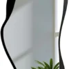 Lustro ścienne Piena 100x50 cm w czarnej ramie pionowe