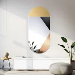 Lustro ścienne Rio 120x60 cm z kolorową taflą