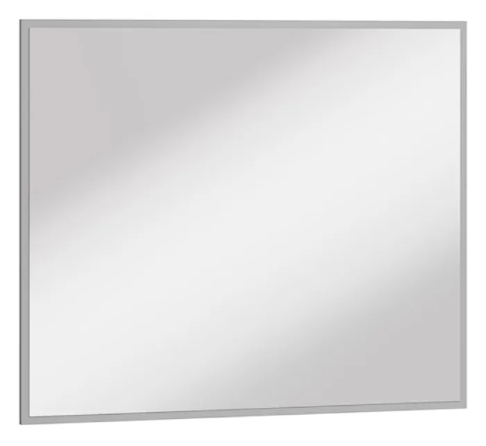 Lustro ścienne Simply prostokątne 92x77 cm w szarej ramie