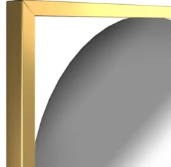 Lustro ścienne Thelmen 132x37 cm w złotej ramie