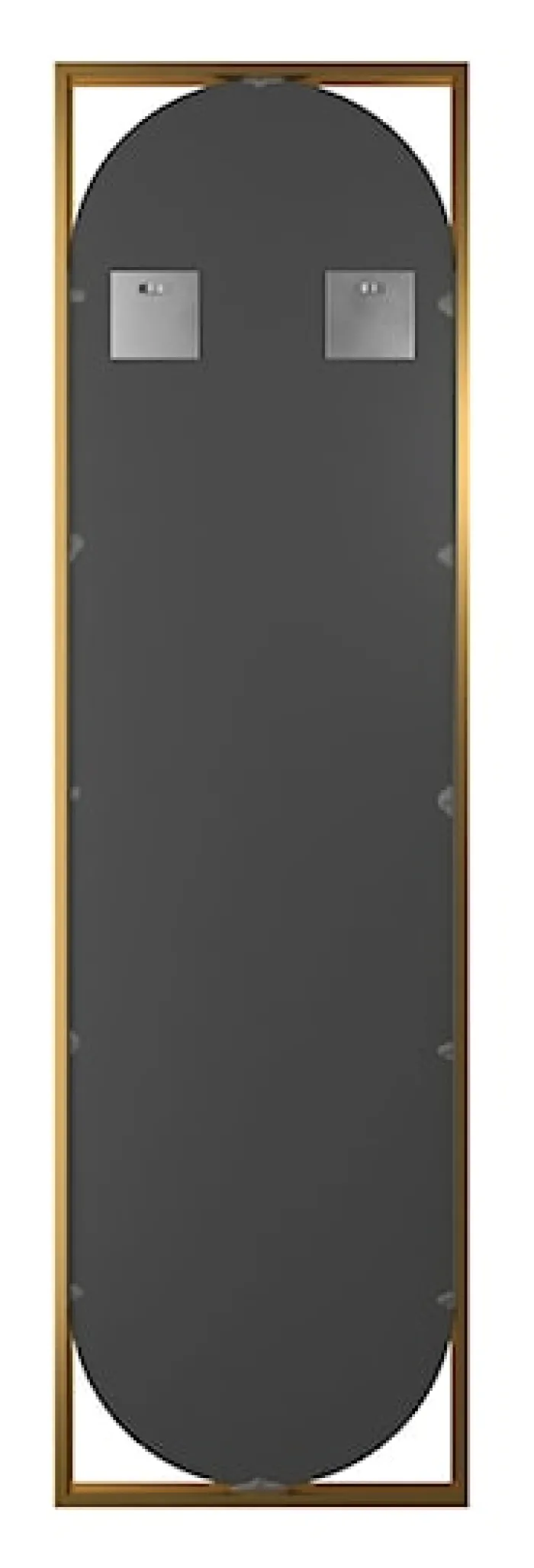 Lustro ścienne Thelmen 132x37 cm w złotej ramie