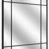 Lustro ścienne Villary 95x69 cm ze szprosami czarne
