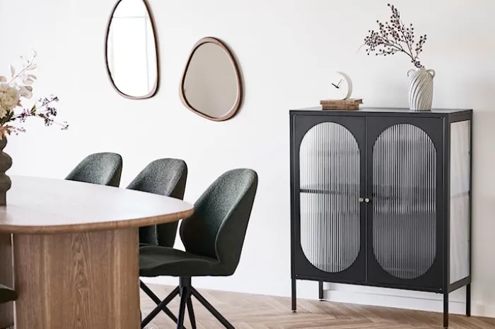 Lustro Luxon 47x44 cm w brązowej ramie