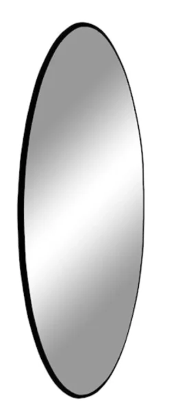 Lustro Magoita z czarną ramą średnica 60 cm