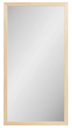 Lustro Scottsdale 75x45 cm w jasnobrązowej ramie