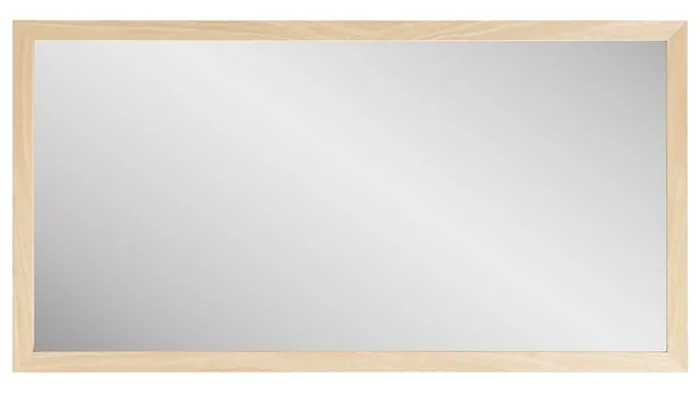 Lustro Scottsdale 75x45 cm w jasnobrązowej ramie