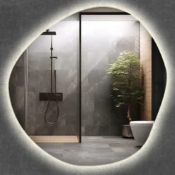 Lustro wiszące Chmurka z podświetleniem LED 68 cm