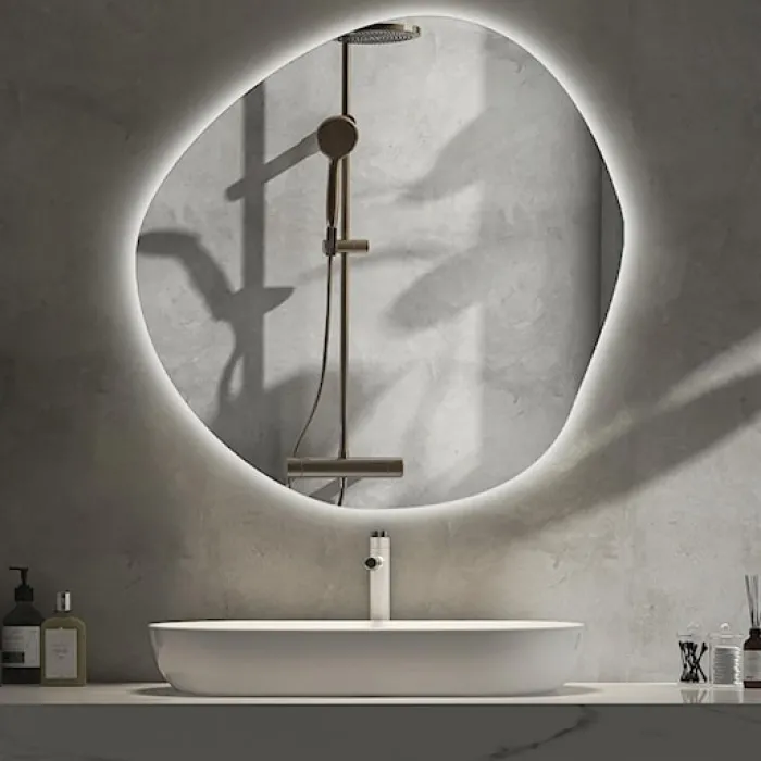 Lustro wiszące Chmurka z podświetleniem LED 68 cm