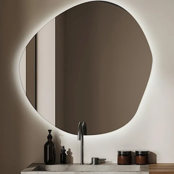 Lustro wiszące Chmurka z podświetleniem LED 77 cm