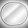 Lustro z oświetleniem LED Olimmi 90x70 cm w czarnej ramie