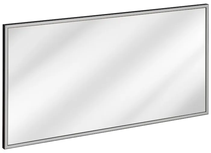 Lustro z podświetleniem LED Alice 123x68 cm w grafitowej ramie