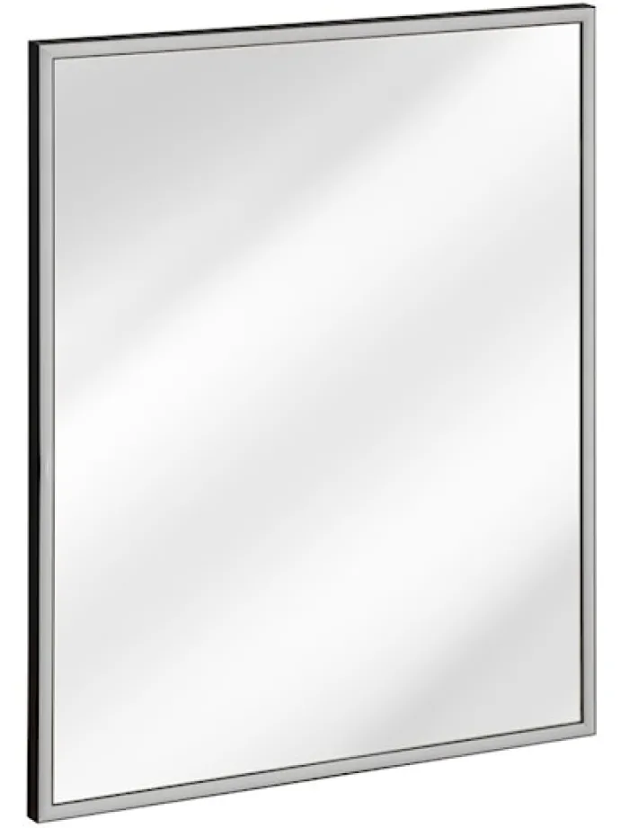 Lustro z podświetleniem LED Alice 83x68 cm w grafitowej ramie