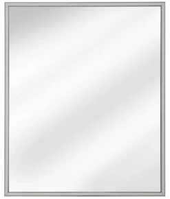 Lustro z podświetleniem LED Alice 83x68 cm w grafitowej ramie