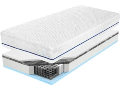 Materac kieszeniowy multipocket 80x200 cm Capalulu z pianką HR, dwustronny