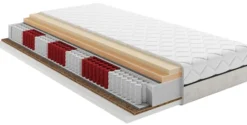Materac kieszeniowy multipocket 80x200 cm Oppal z pianką visco i kokosem dwustronny