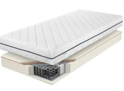 Materac kieszeniowy 80x200 cm Tolano z kokosem, dwustronny, 7 stref twardości, hipoalergiczny