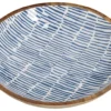 Miska Cherrey 30x6 cm drewno mango niebieska