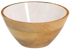 Miska Cherrey 25x13 cm drewno mango beżowa
