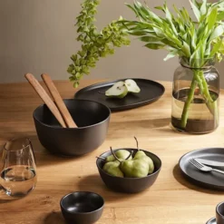 Miska Nordic Kitchen z kamionki czarna 400 ml