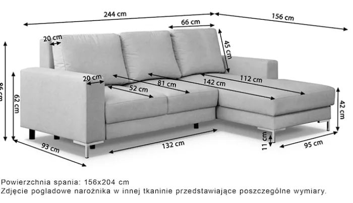 Narożnik z funkcją spania Mokpeo L-kształtny z dwoma pojemnikami na czarnych nóżkach beżowy szenil prawostronny