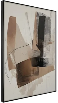Obraz w czarnej ramie Diffused 70x50 cm