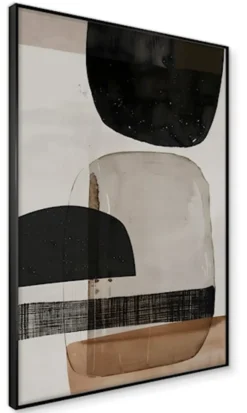 Obraz w czarnej ramie Layered 70x50 cm