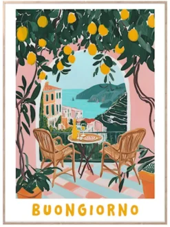 Obraz w ramie Balcony I 70x50 cm