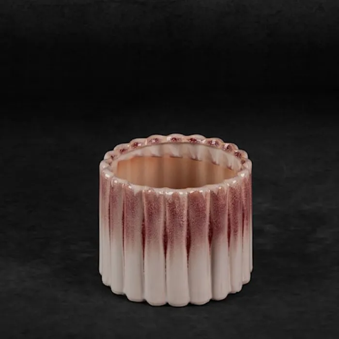 Osłonka na doniczkę Evita 14 cm różowa