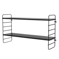 Półka ścienna Bloomingville Ardara 65 cm czarna