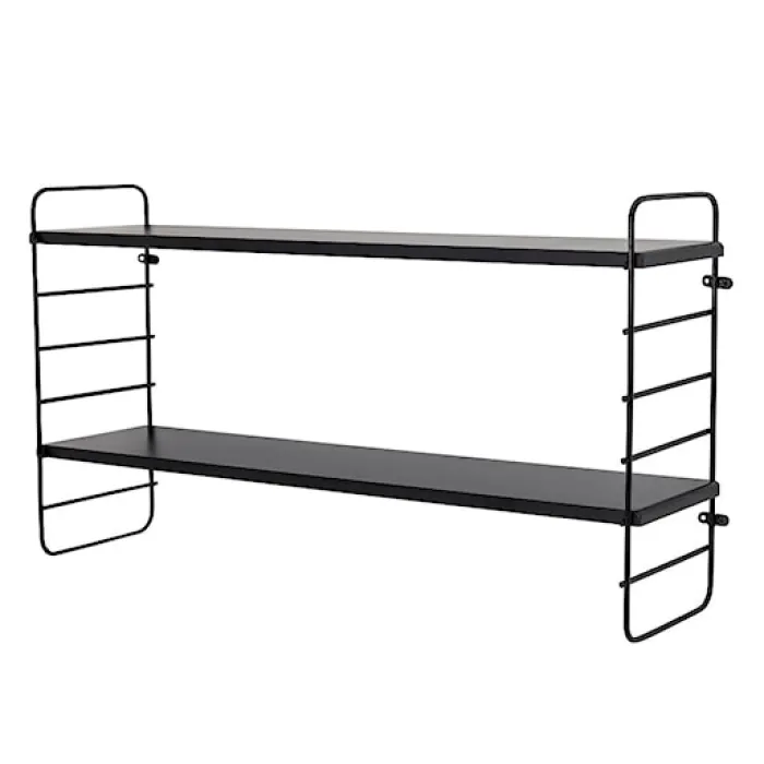 Półka ścienna Bloomingville Ardara 65 cm czarna