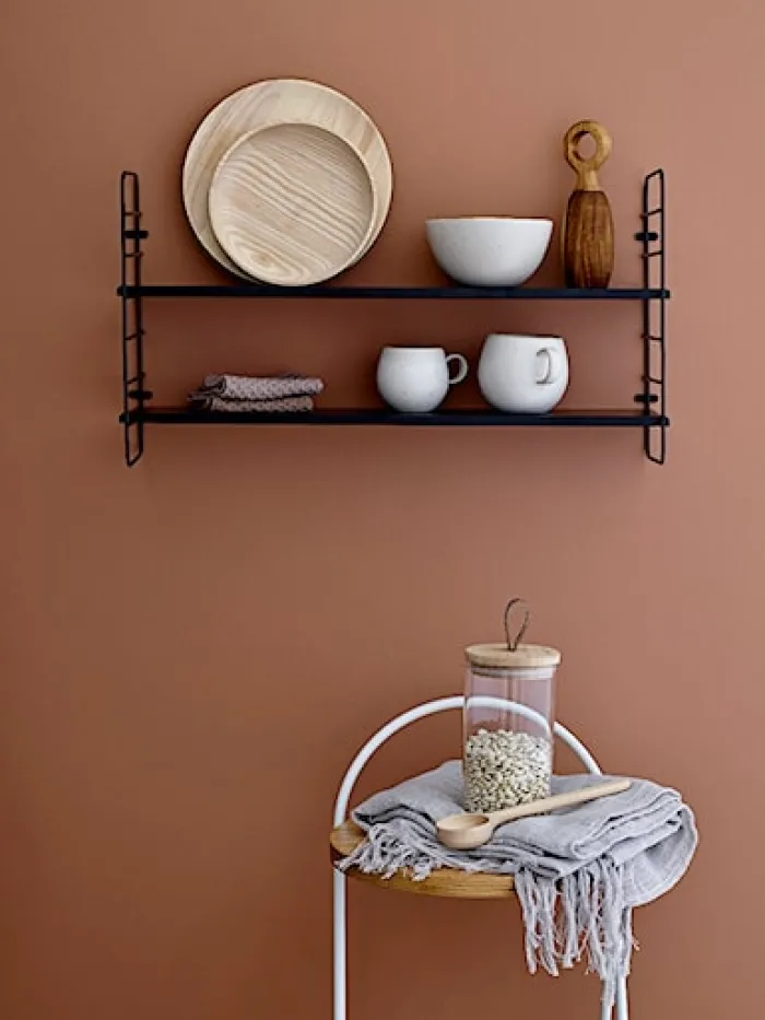 Półka ścienna Bloomingville Ardara 65 cm czarna