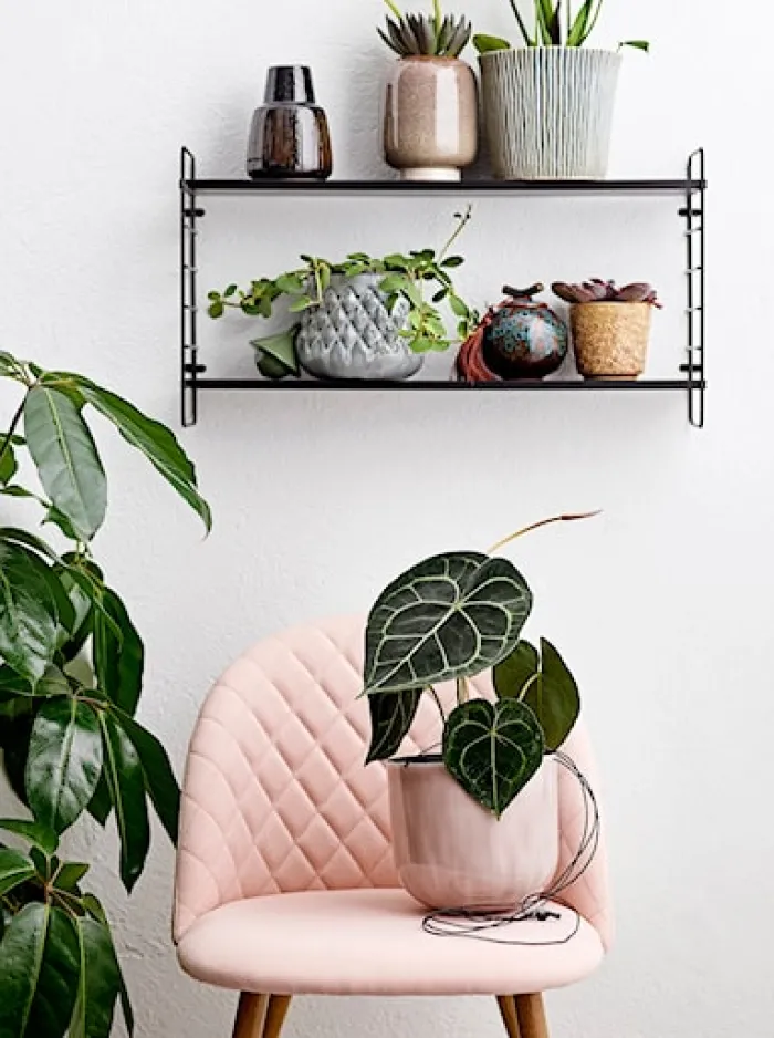 Półka ścienna Bloomingville Ardara 65 cm czarna