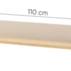 Półka do pokoju dziecięcego Story 110 cm beż piaskowy/dąb vincenza bielona