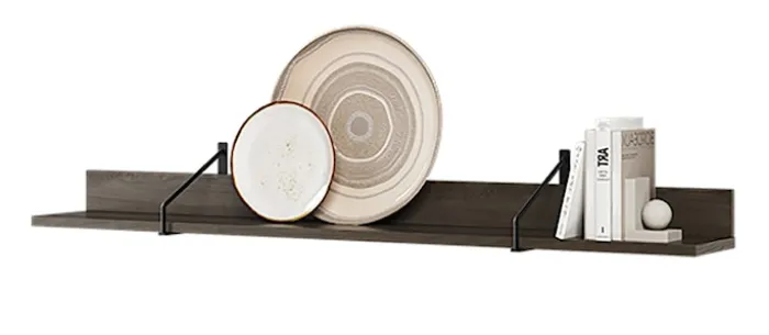 Półka wisząca Piemonte 155 cm Jesion portland/czarny