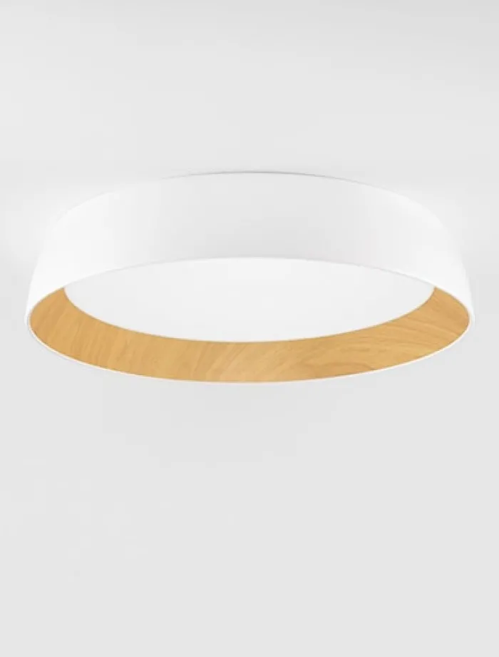 Plafon Kessov LED brązowo-biały