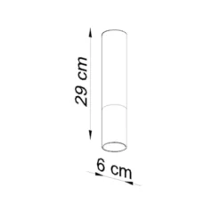 Plafon Loopez czarny/miedź