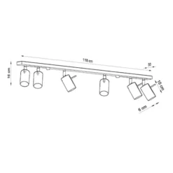 Plafon Ring 6L chrom