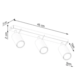 Plafon Ring 3L ochra czerwona
