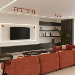 Plafon Ring 6L ochra czerwona