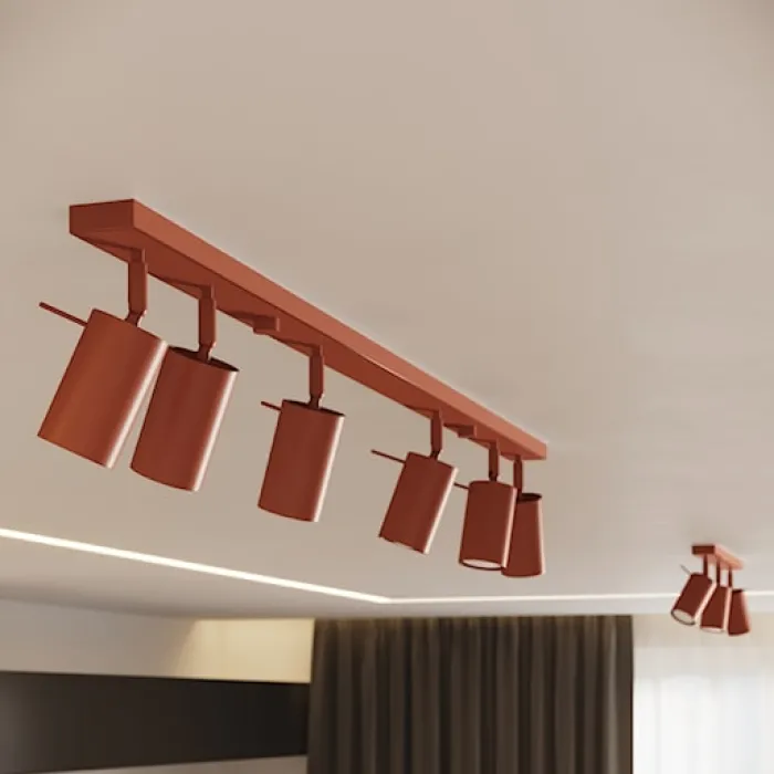 Plafon Ring 6L ochra czerwona