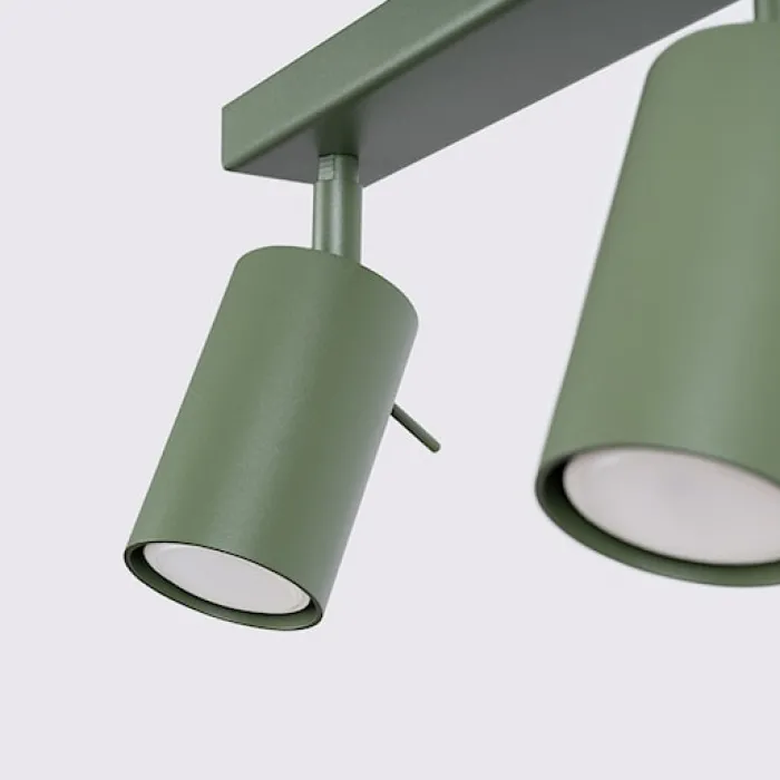 Plafon Ring 3L zielony oliwkowy